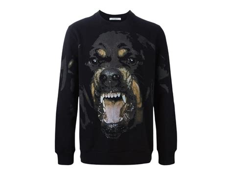 givenchy denim jacket rottweiler|givenchy rottweiler print sweatshirt.